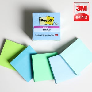 3M 포스트잇 점착메모지 강한점착용 그리너 노트654 오아시스 5패드 접착메모지