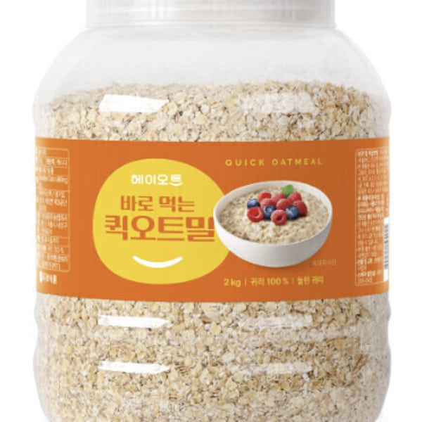 헤이오트 바로먹는 퀵 오트밀 2kg 간편한끼 대용량