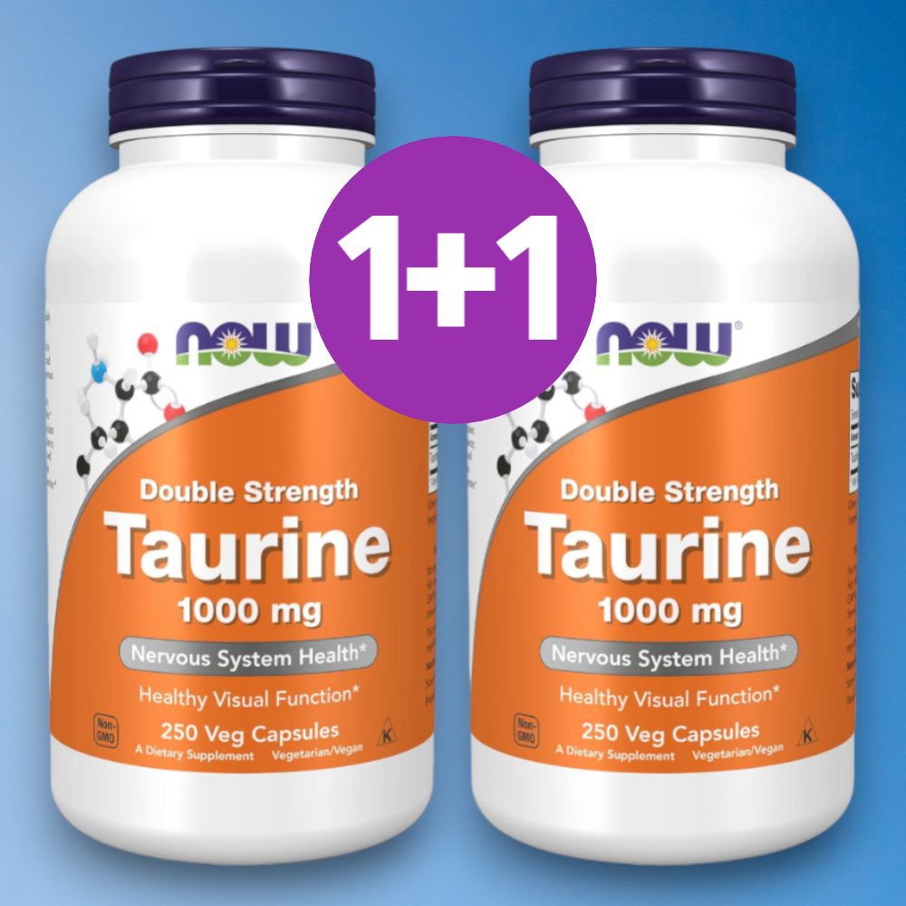 1+1 나우푸드 <b>타우린</b> 1000mg 250<b>캡슐</b> 2통