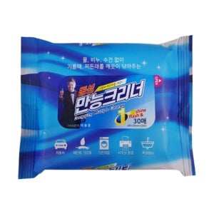 동성 만능크리너 30매/먼지청소 물티슈 일회용 자동차내부 기름 찌든때제거 손걸레
