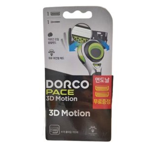 도루코 페이스 3D모션 면도기+날2개(세트)/남성용 남자 7중날 PACE 벌집모양