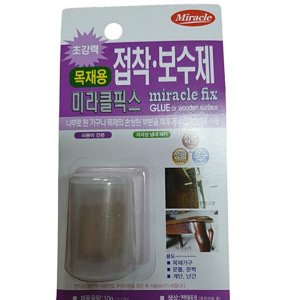 미라클픽스 목재용 접착보수제(연한황토색)/가구 틈새메꾸기 못자국없애기 구멍막기 문짝수리 나무 우드 원목