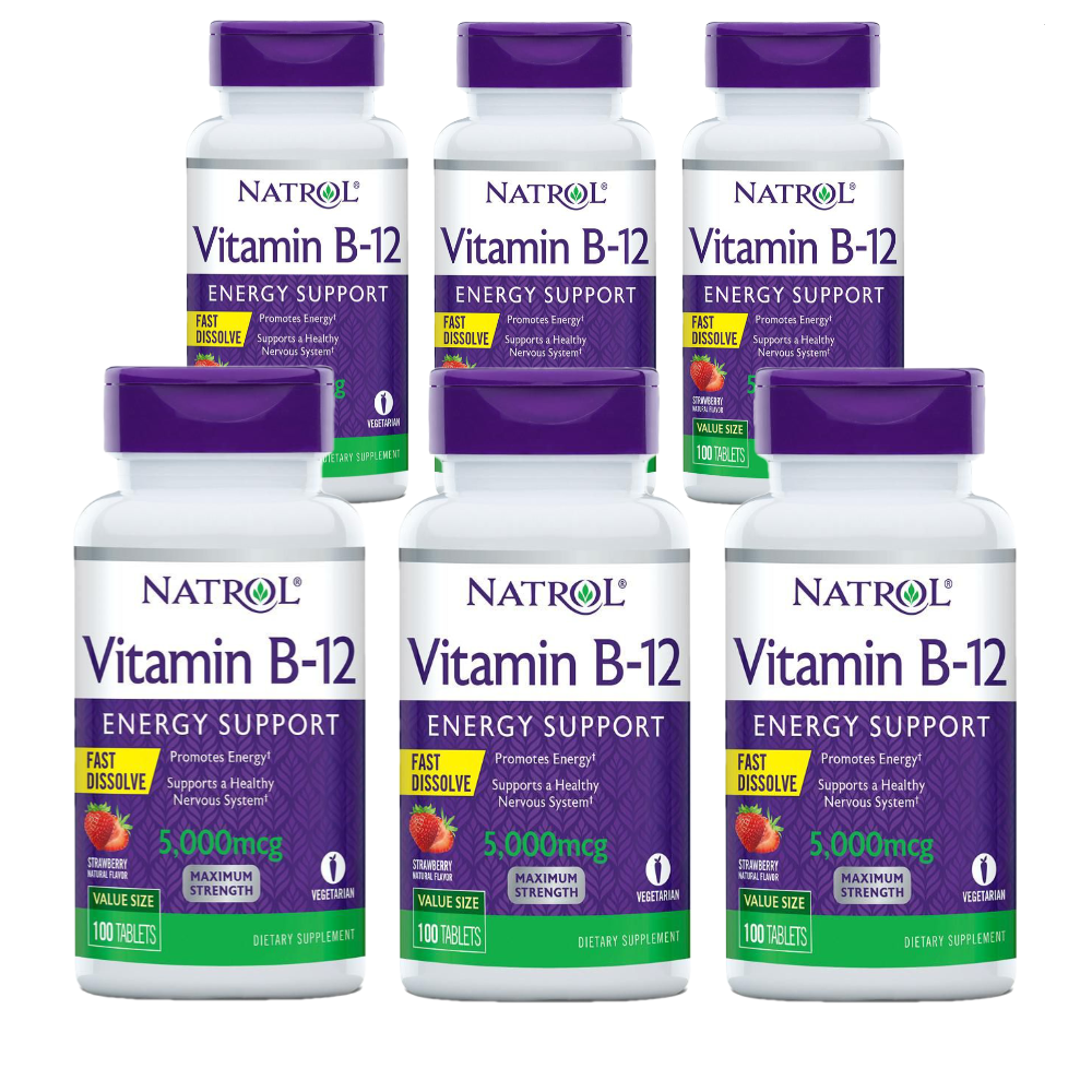 <b>나트롤 비타민B12</b> 코발라민 5000mcg 100정 6개