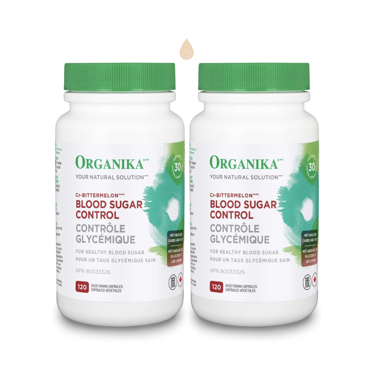 <b>오가니카</b> Blood Sugar Control 120캡슐 X 2병