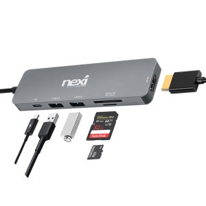 삼성덱스 맥북허브 USB포트 노트북HDMI C타입허브 멀티 확장 TV 출력 RNX1120