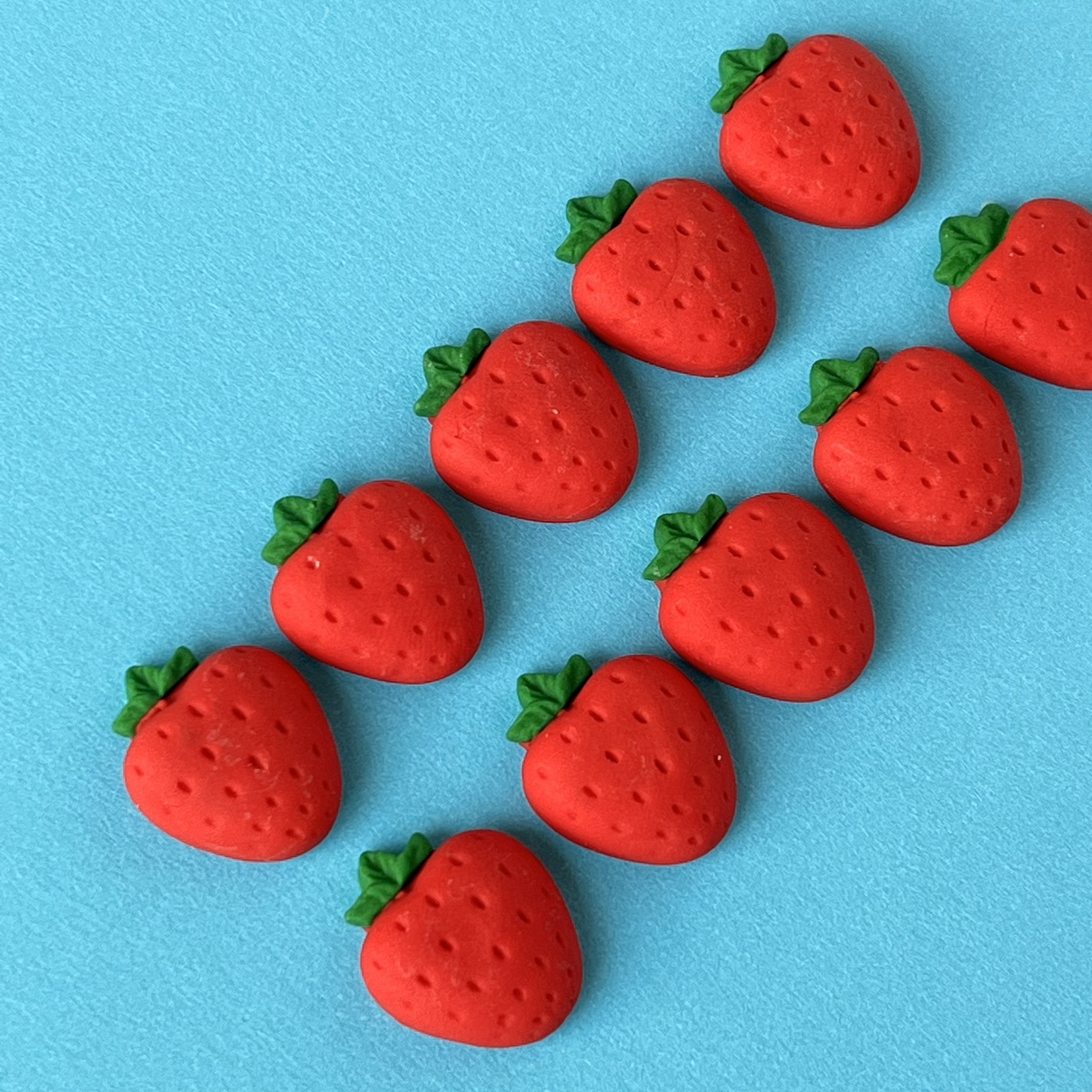 딸기(10개)토퍼 과일 디저트픽 스프링클