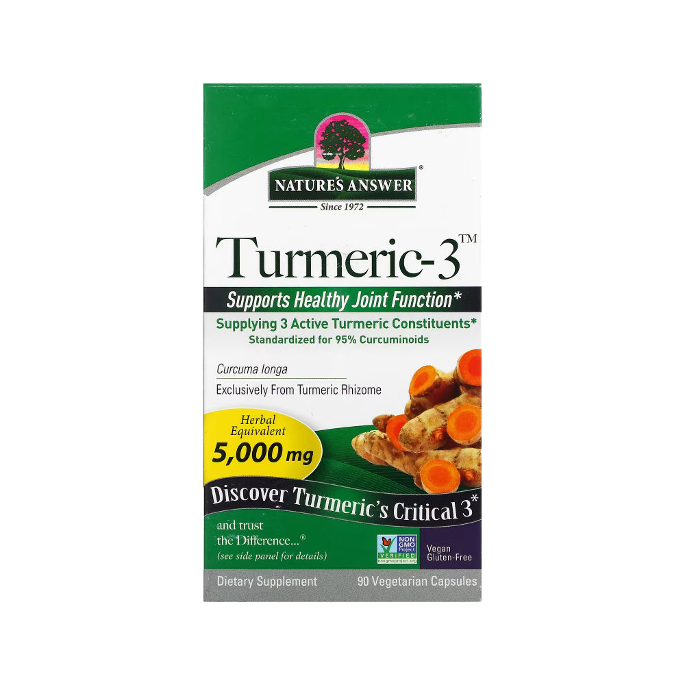 네이처스앤서 <b>터메릭-3</b> 커큐미노이드 90베지캡슐