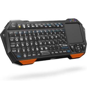 미니 블루투스 키보드(QWERTY 키패드) 터치패드 무선 휴대용 VR안경 스마트폰 호환