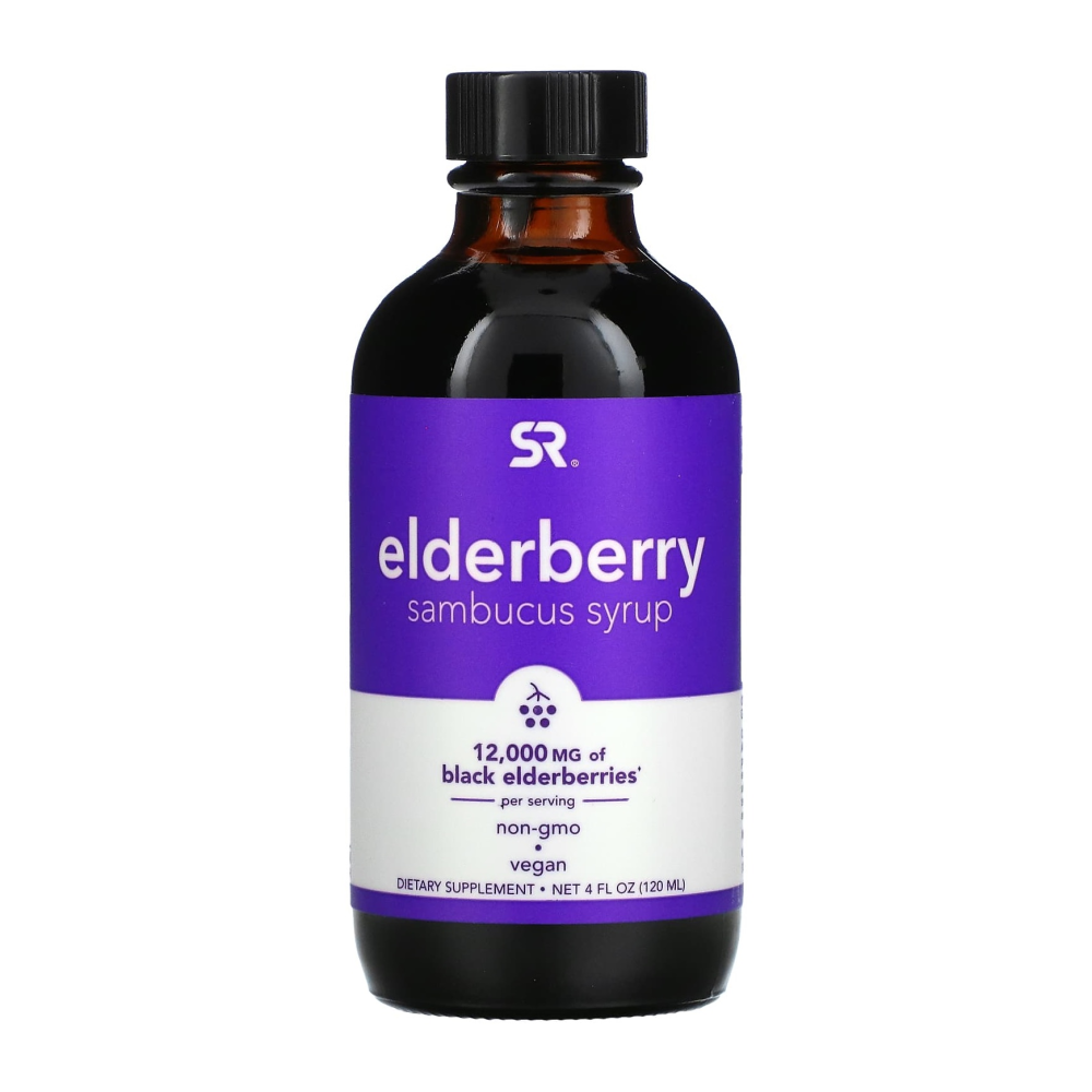 스포츠리서치 <b>엘더베리 삼부커스 시럽 12000mg</b> 120ml