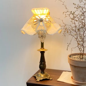 앤틱 레이스 쉐이드 단스탠드 램프 조명 무드등 신혼선물