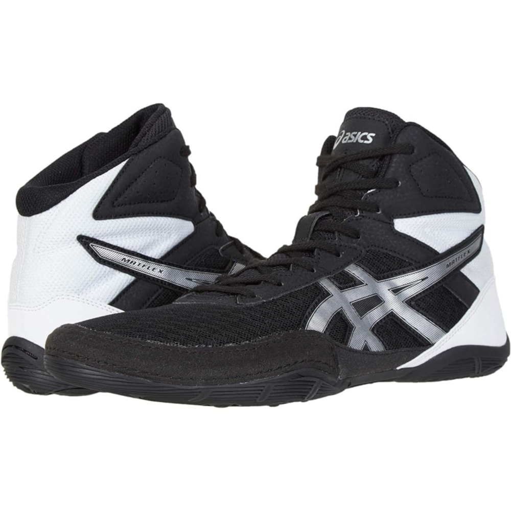 ASICS 매트플렉스6 복싱화 9217036 레슬링화 블랙실버 경량 시합용 입문자 선수용 데드리프트