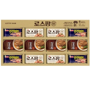 설날 추석 스팸선물세트 로스팜 장조림 통조림 캔 명절 종합선물 전용 종이쇼핑백 포함