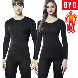 BYC 보디히트 발열내의 남성 여성 얇은 기능성 상하 세트 겨울 보온 내복