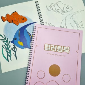 어른 색칠 공부 도안 어르신 컬러링북 시니어 쉬운 취미 활동 꽃 나무 동물 스프링노트