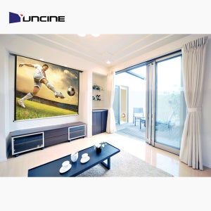 YUNCINE 윤씨네 YP-REV120GV 전동 매립형 4:3 스크린 120인치 고휘도매트 그레이 GV원단(무선리모컨 포함)