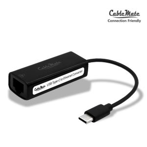 케이블메이트 USB C타입 유선 랜카드 100MB / CM-CL20B 블랙