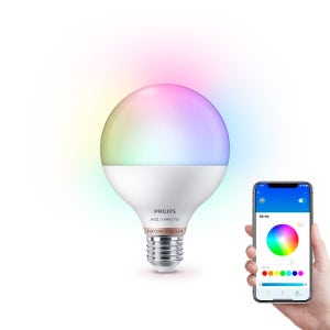 필립스 위즈 컬러 앰비언스 LED 스마트전구 볼전구 E26소켓 11W, RGB, 1개