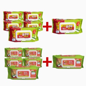 감동 일회용 물걸레 청소포 고급형 25매 5+1개 청소물티슈