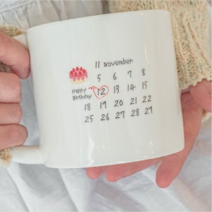 달루 결혼기념일 생일 선물 기념일 유광 빅 라운드 머그컵 450ml