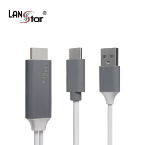 [LANSTAR] LS-USB312 HDCHAN Type C 스마트폰 미러링 충전 케이블