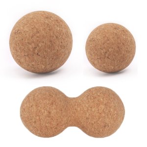 머슬잇 천연 코르크 마사지볼 65mm 지압 스트레칭 요가볼 근육 이완