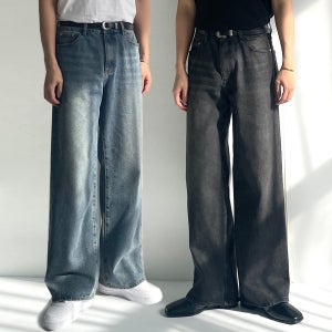 남자통청바지 통큰청바지 남자블랙진