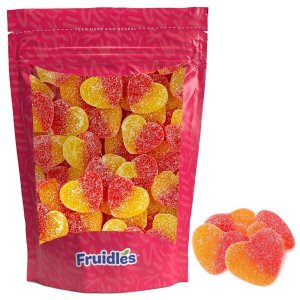 발렌타인데이 하트 Valentine’s Candy Peach Gummi Hearts Candy, Day Gummy, Delicious 프루트 맛 8 Ounce (Pack of 1)