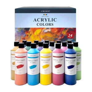 지누아트 아크릴물감세트 대용량 500ml 24색세트