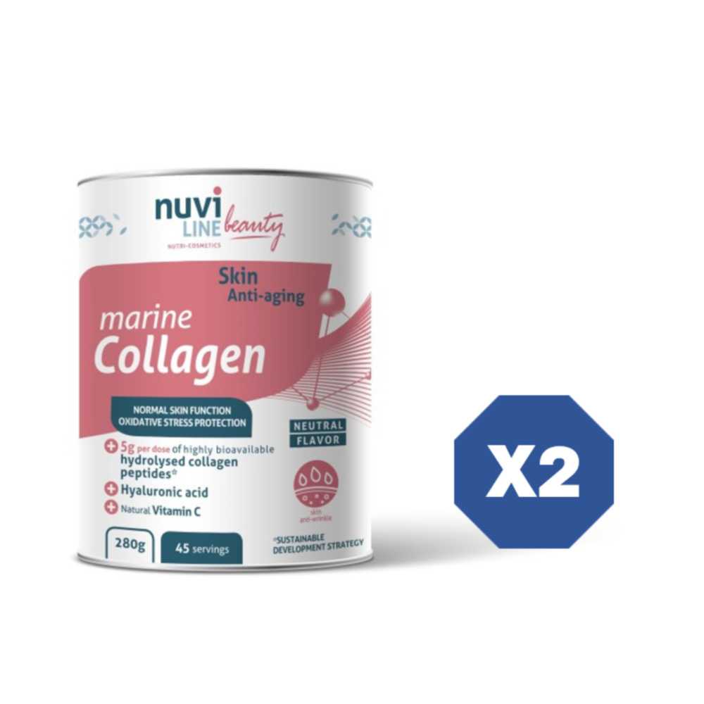 NUVILINE 콜라겐 마린 스킨 &amp; 안티에이징 <b>뉴트럴 비타민 C</b> X2 280g