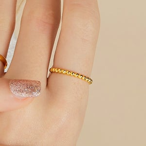 러브넛 순금 골드(2.69g) 도트 라운드 반지 24K-RG-1108