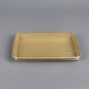 닭강정 떡 초밥 베이커리 샐러드포장 친환경 사각종이용기 JH-ST-07 크라프트 세트 600개