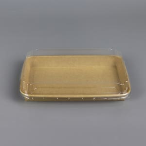 닭강정 떡 초밥 베이커리 샐러드포장 친환경 사각종이용기 JH-ST-06 크라프트 세트 600개