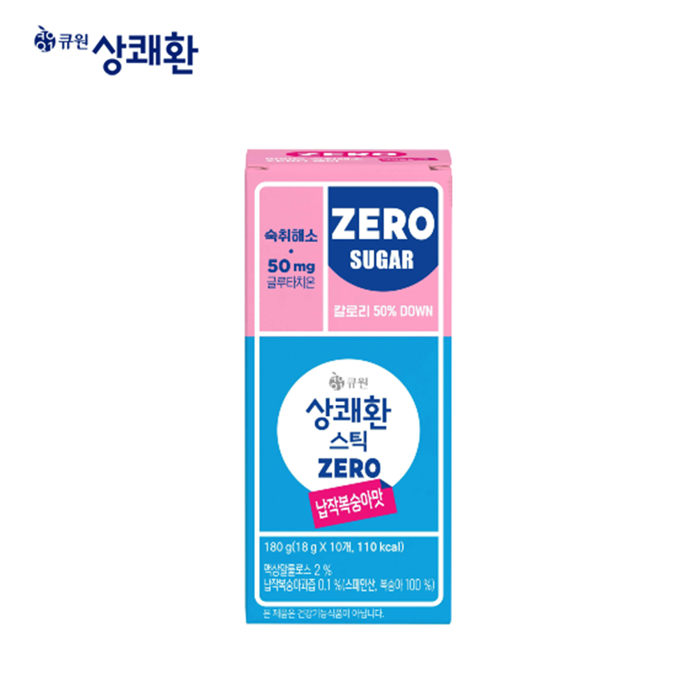 큐원 상쾌환스틱제로 납작복숭아맛