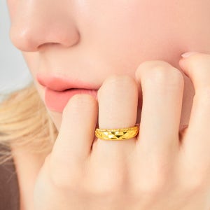 러브넛 순금 골드(5g) 트윙클 커팅 반지 24K-RG-1111