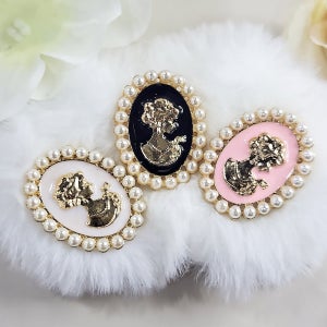 큐빅 데코덴 파츠 탑꾸 재료 금속장식 폰케이스 탑로더 꾸미기 진주 레이디 W001