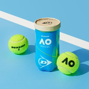 던롭 호주오픈 AO 시합구 (2개입/캔) 캔볼 테니스공 유압구