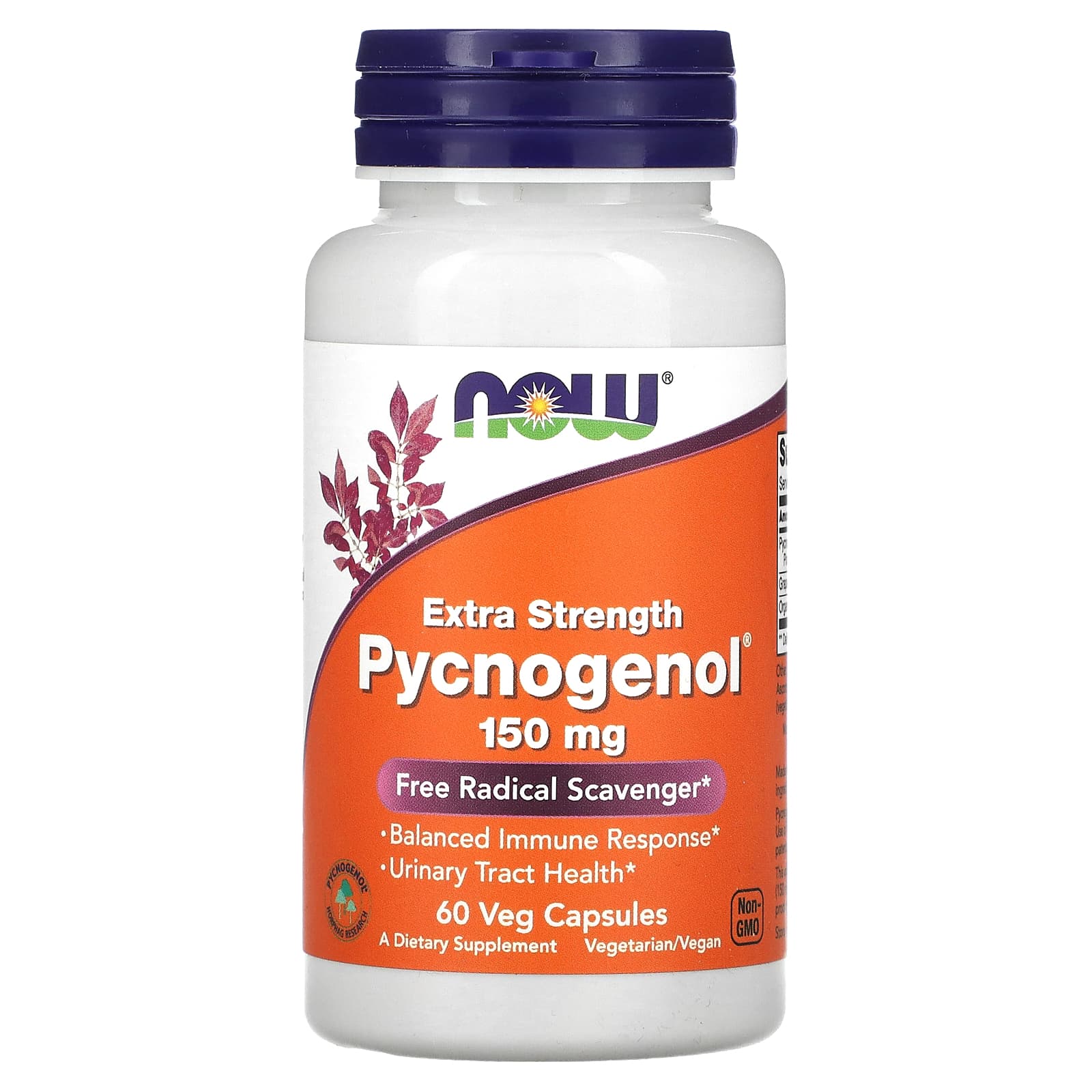 <b>나우푸드 피크노제놀</b> 150mg 60캡슐 포도씨추출물 Pycnogenol