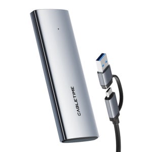 케이블타임 USB3.2 Gen2 10Gbps M.2 NVMe SSD 외장케이스 CB32G
