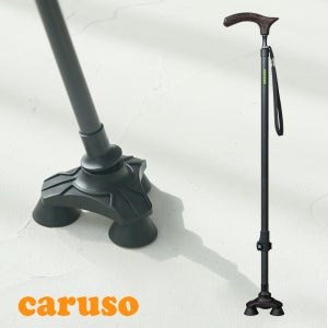 [선물세트] 카루소 C320 초경량 카본 세발 지팡이 초경량 노인 어르신 환자지팡이