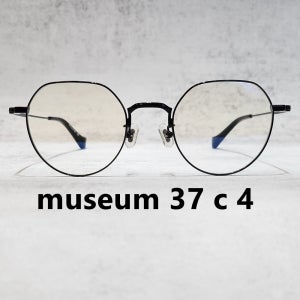 뮤지엄 바이 비컨 안경 37 블랙 티타늄 육각형 museum by beacon 37 c 4