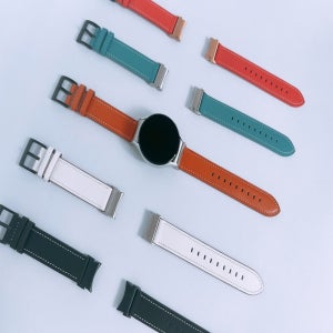 갤럭시워치5 40 44 프로 45mm 골프에디션 날개형 원터치 고급 가죽 시계줄 스트랩 밴드