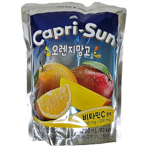 농심 카프리썬 오렌지망고맛 200ml x 40개 (4박스)