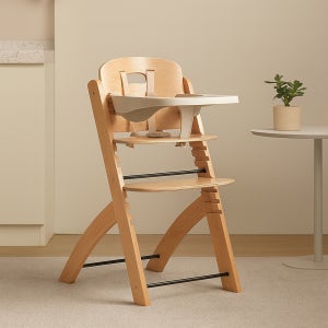 차일드홈 벨기에 원목 하이체어 이유식 의자 에보짓