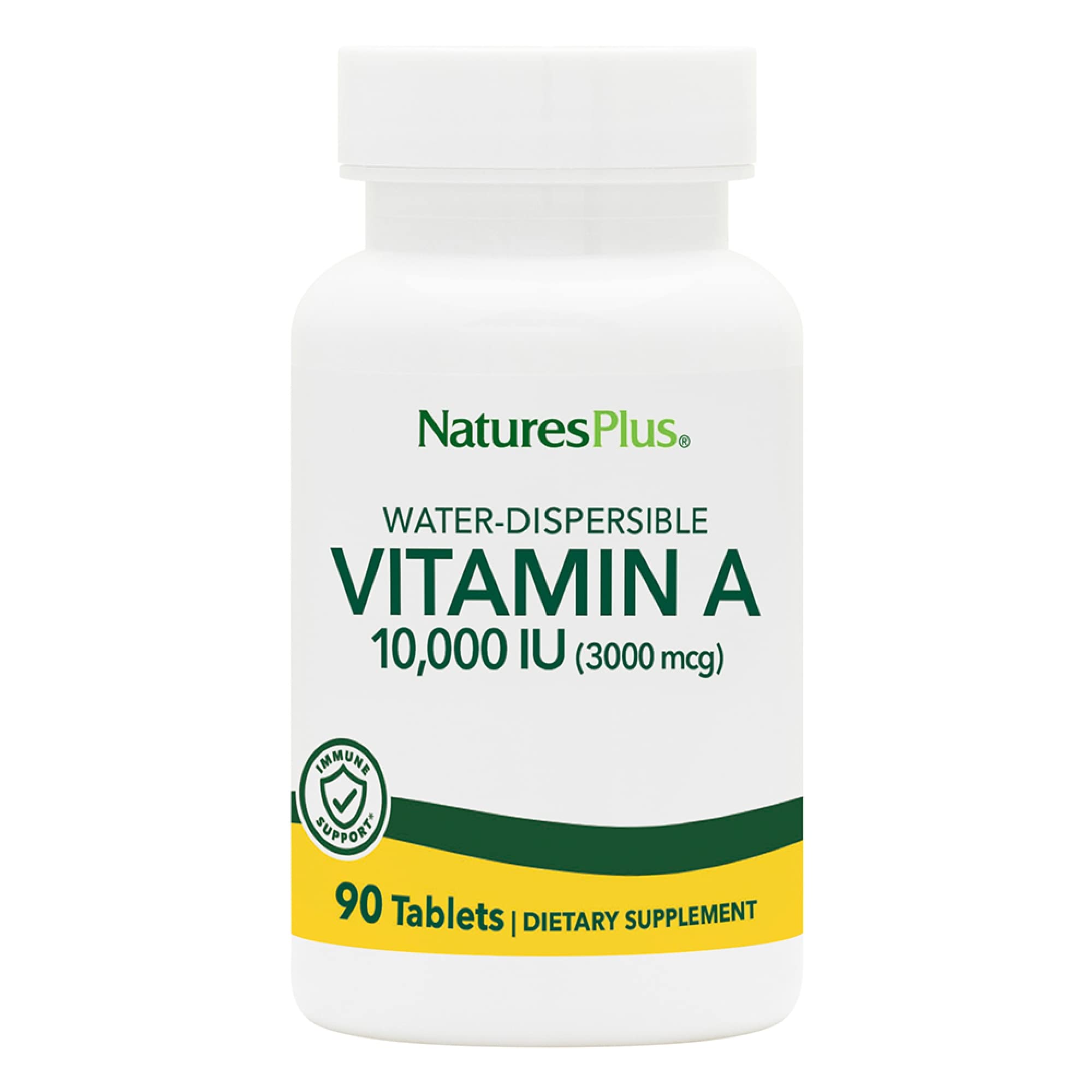 네이처스플러스 <b>NaturesPlus 비타민 A</b> 10000 IU 비건 태블릿 90정