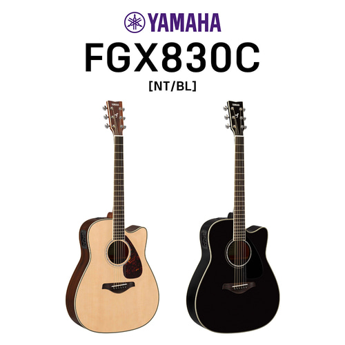 Yamaha 야마하 어쿠스틱 기타 FGX830C 앰프 연결 통기타 [세종 공식대리점]