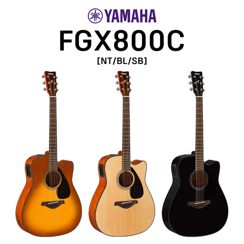 Yamaha 야마하 어쿠스틱 기타 FGX800C 앰프 연결 통기타 [세종 공식대리점]