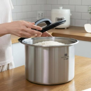 캠파 2세대 스테인레스 쌀통 10kg 진공압 완벽밀폐 계량컵포함