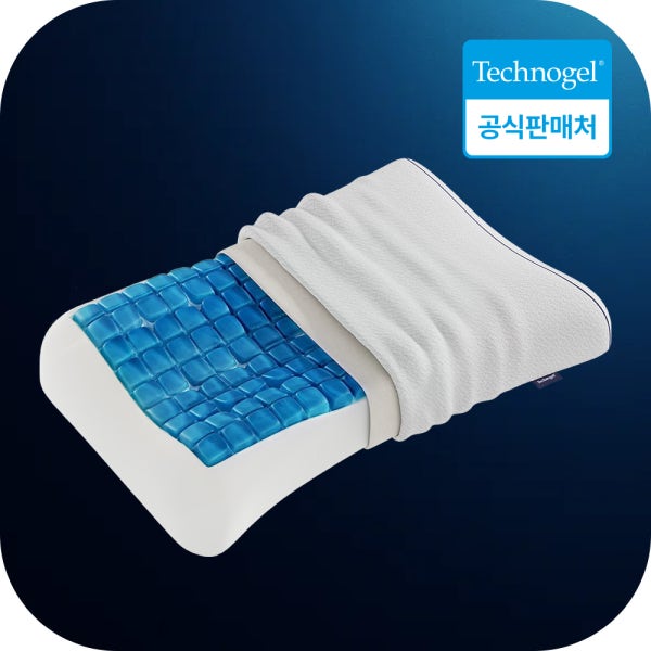 테크노젤 컨투어 경추베개 목디스크 일자목 거북목 쿨링 숙면 베개