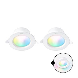 [2+1] 위즈 스마트 LED 컬러 76mm 3인치 다운라이트 Matter 지원 3.5W, RGB, 2개