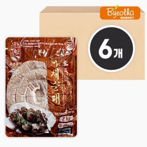 춘풍접객 토종 전통 야채 순대 2kg (6개) 모듬 순대국밥 볶음 분식집 업소용